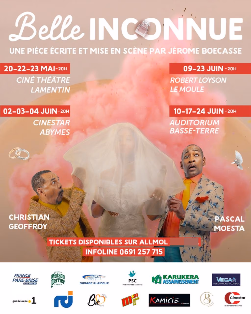 BELLE INCONNUE avec Pascal MOESTA et Christian GEOFFROY - 4 juin 2026 - Cinestar, Les Abymes