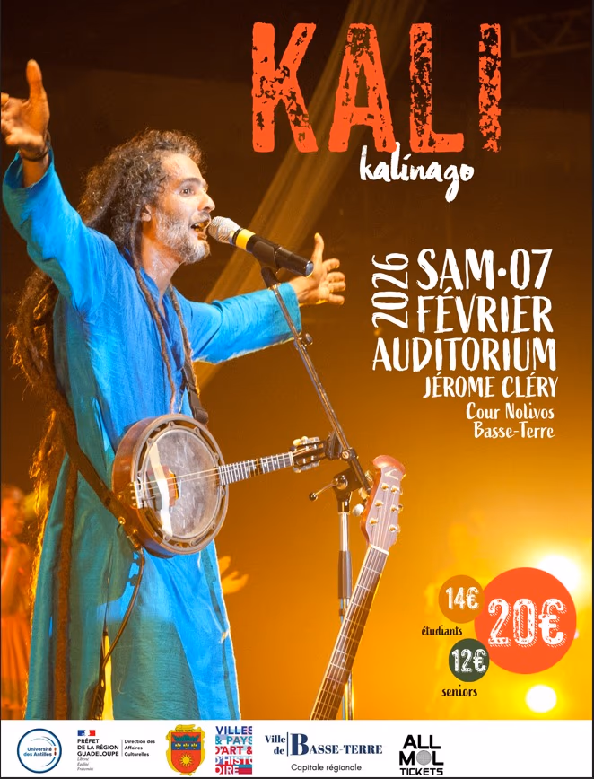 KALI en Concert LIVE - 7 février 2026 - Auditorium Jérôme Cléry - Basse-Terre