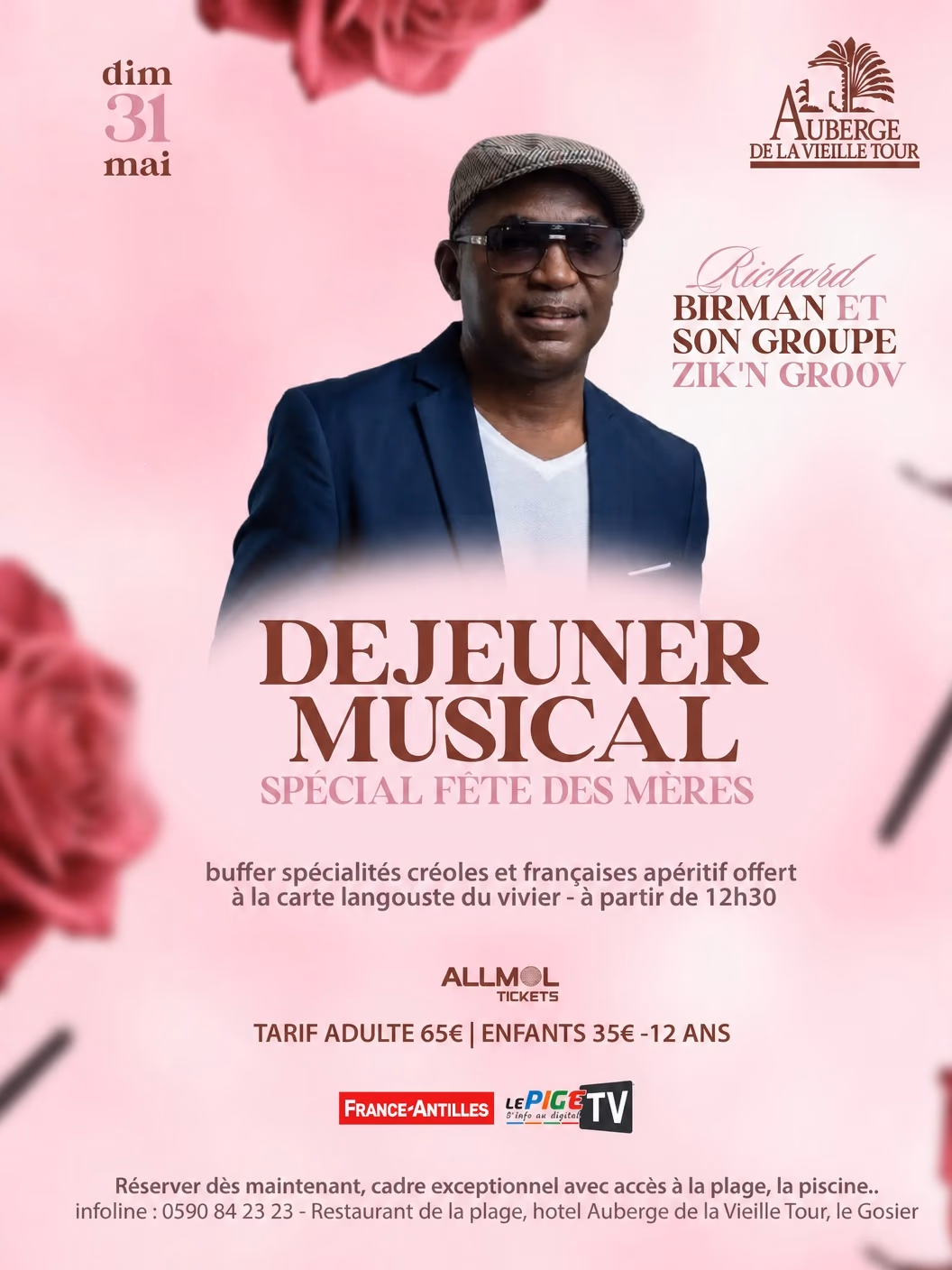 Richard BIRMAN en Déjeuner Musical - 31 mai 2026 - Auberge de la Vieille Tour