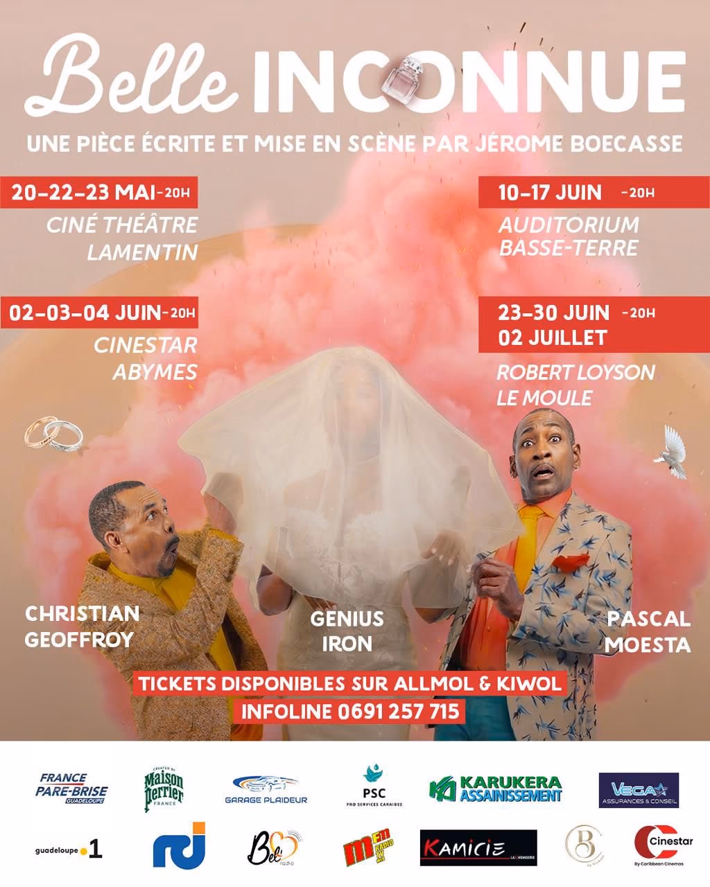 BELLE INCONNUE avec Pascal MOESTA et Christian GEOFFROY - 3 juin 2026 - Cinestar, Les Abymes