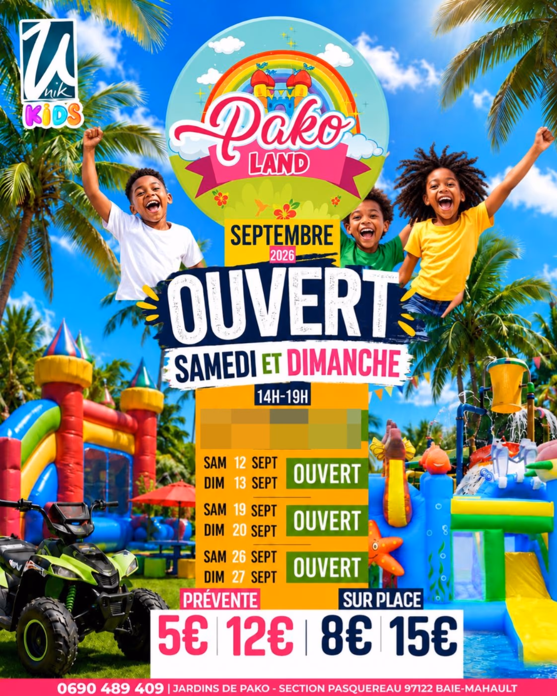 PAKO LAND - 12 septembre 2026 - Pako Land, Baie-Mahault