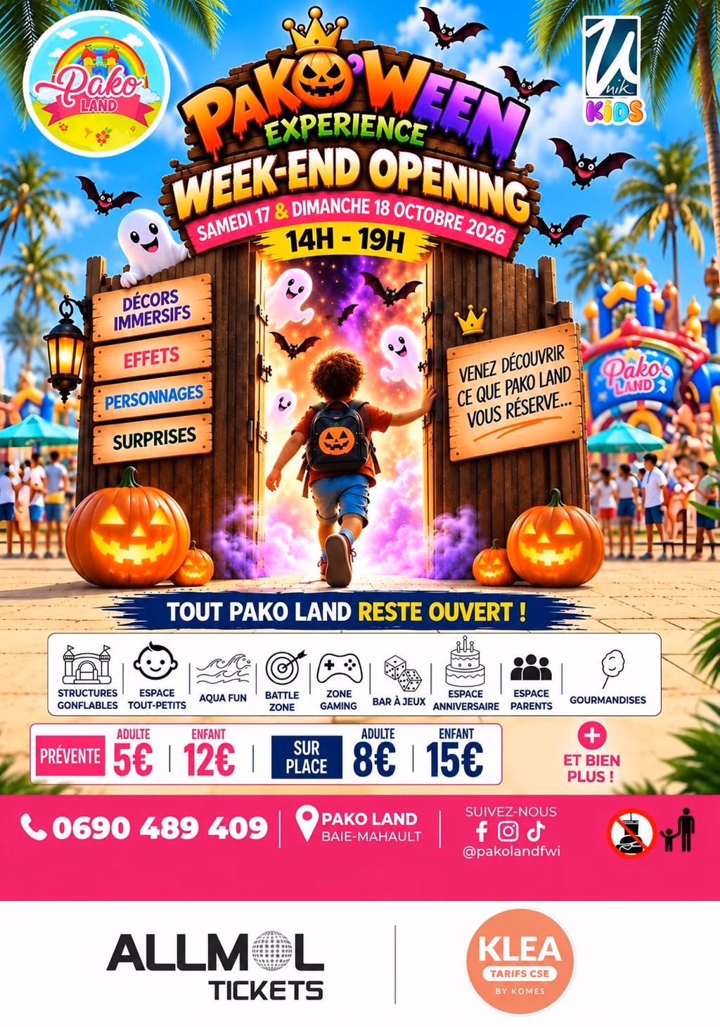PAKO'WEEN EXPERIENCE - GRAND OPENING - 17 octobre 2026 - Pako Land, Baie-Mahault