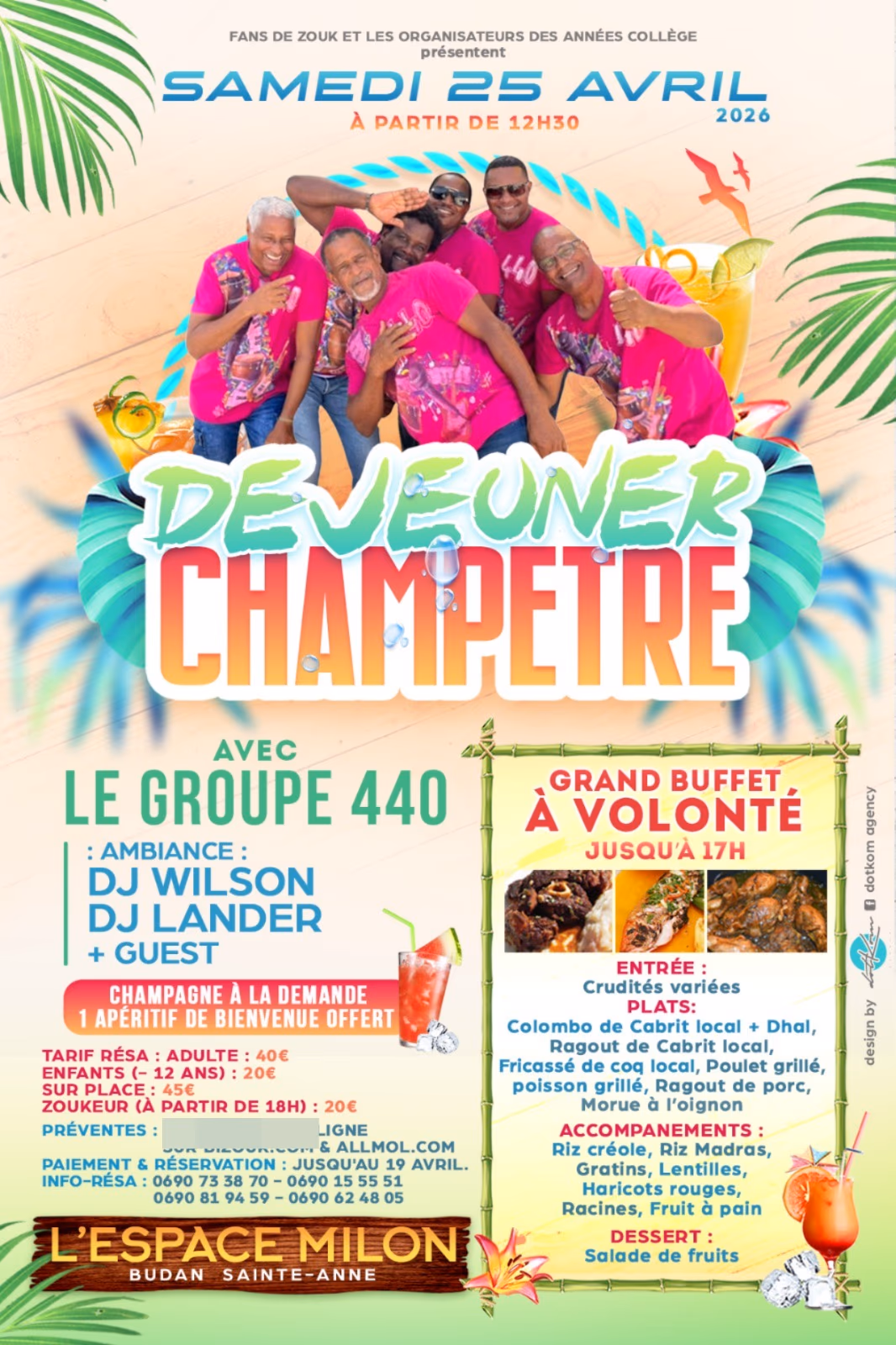 DEJEUNER CHAMPÈTRE AVEC LE GROUPE 440 EN LIVE