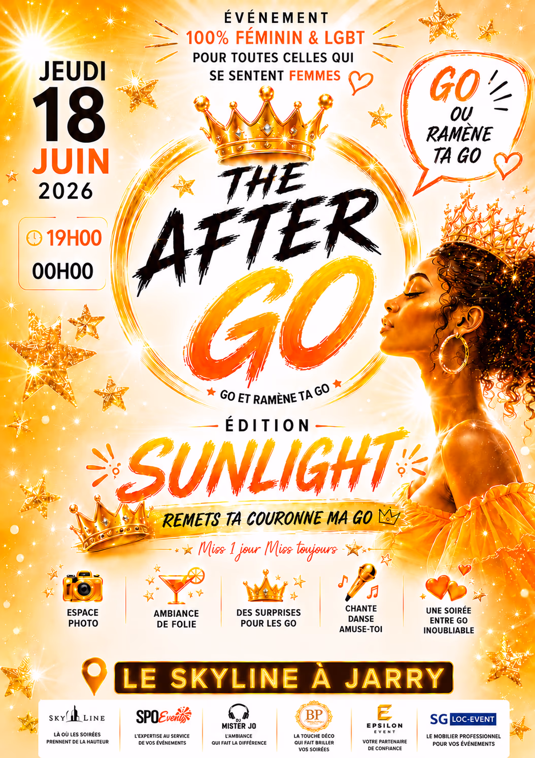 THE AFTER GO Éd SUNLIGHT - 18 juin 2026 - Skyline, Jarry Baie-Mahault