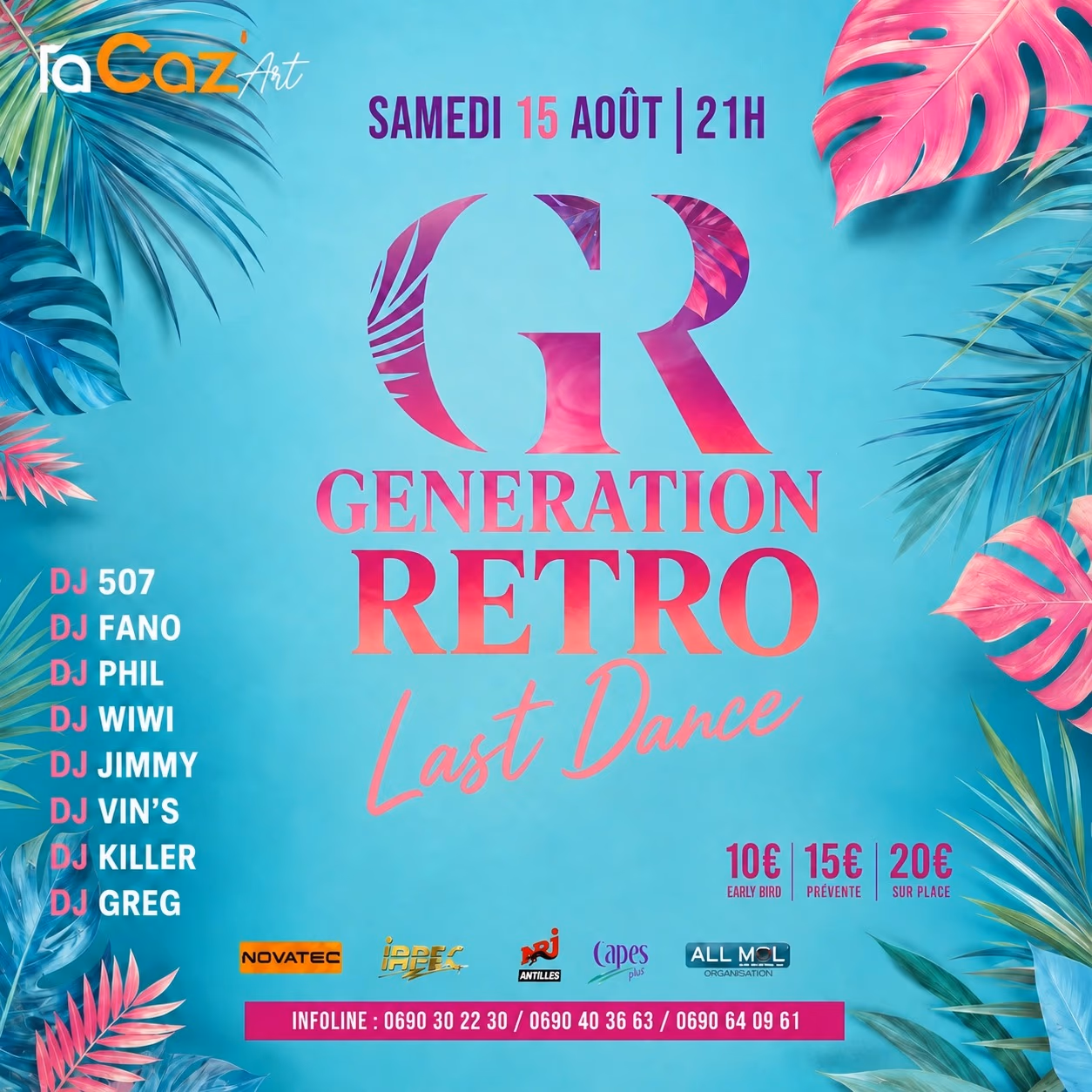 Génération Rétro - 15 août 2026 - La Caz Art, Le Gosier