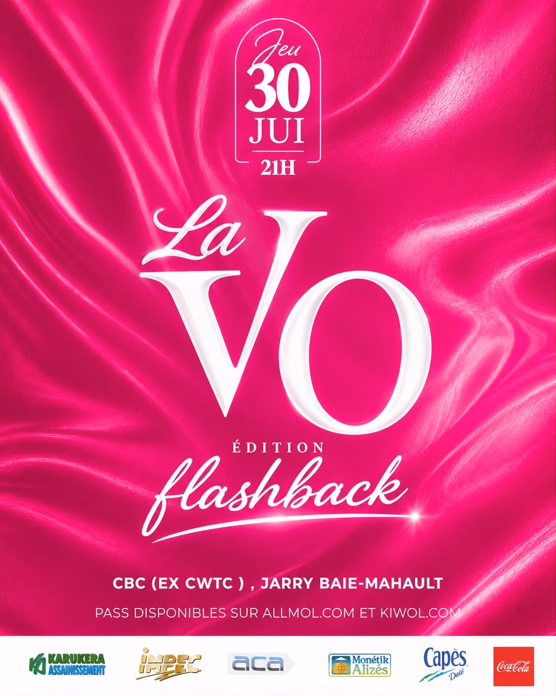 La VO Ed. FLASHBACK - 30 juillet 2026 - CBC (Ex-WTC), Jarry