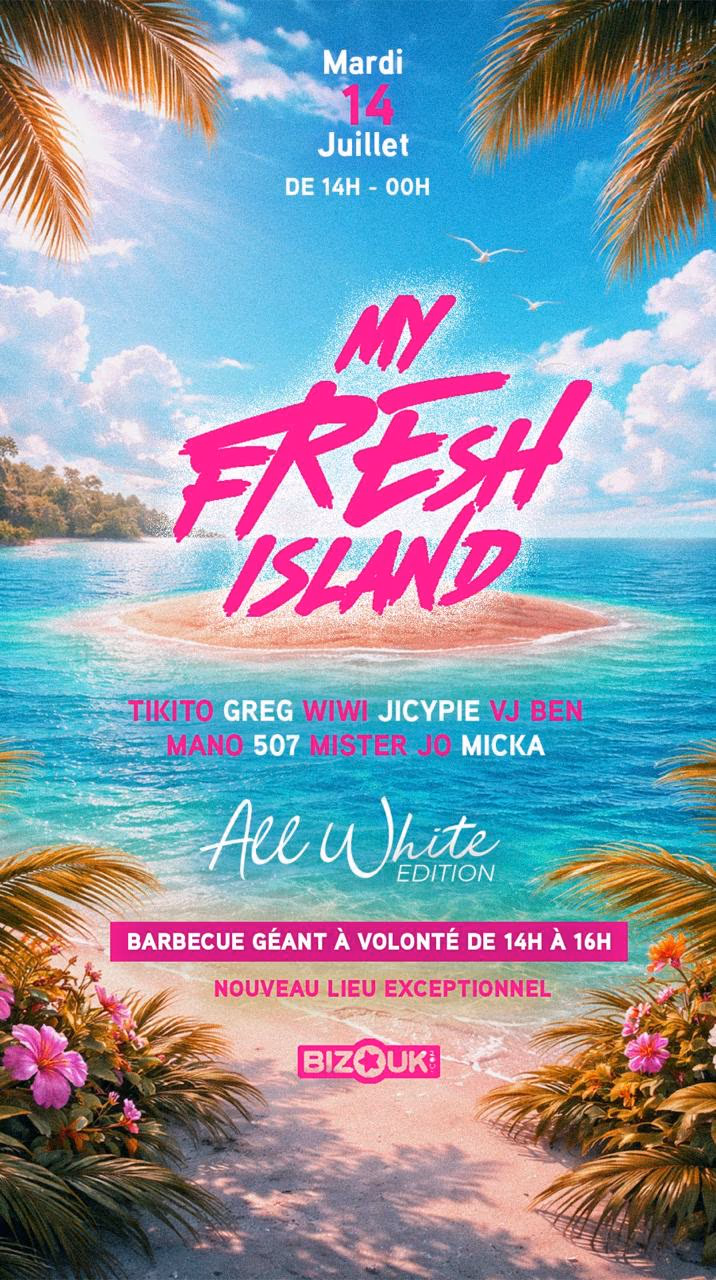My Fresh Island ed. ALL WHITE 2026 - 14 juillet 2026 - A venir