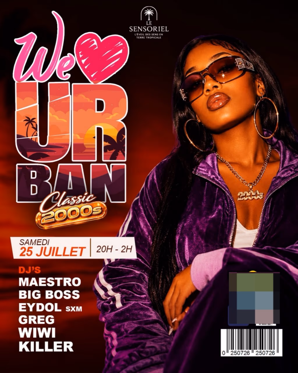 We Love URBAN ed - 25 juillet 2026 - Le Sensoriel, Jarry