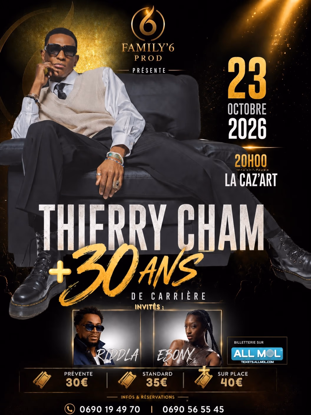 THIERRY CHAM en CONCERT LIVE - 23 octobre 2026 - LACAZ'ART