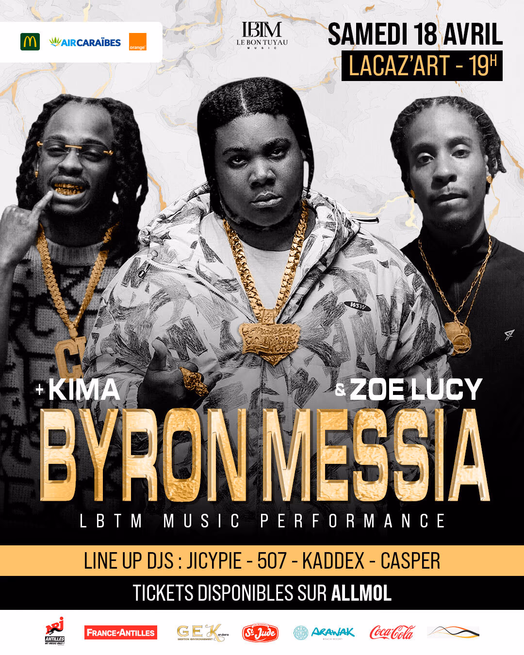 BYRON MESSIA, KIMA & ZOE LUCY - LBTM Music Performance