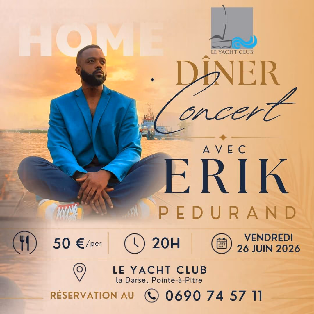 Concert diner - ERIK PEDURAND - 26 juin 2026 - LE YACHT CLUB