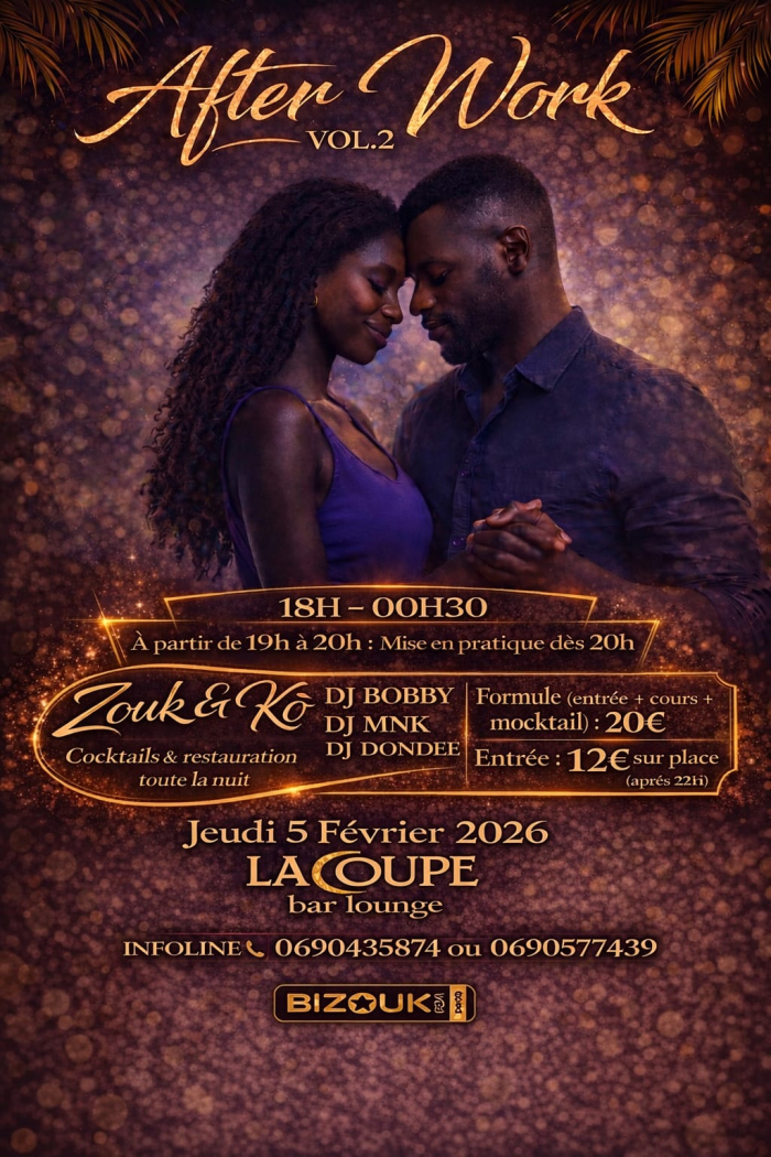 Zouk & Kò Thérapie After-Work - 5 février 2026 - La Coupe, Baie-Mahault