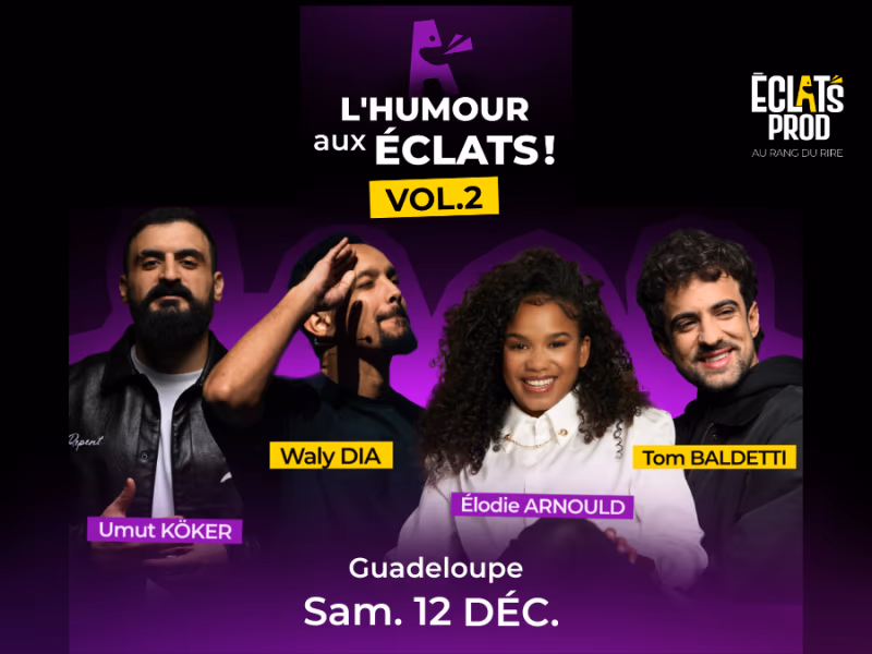 Plateau Humour Aux Eclats Vol 2 Avec Waly Dia, ... - 12 décembre 2026 - ., Le Gosier