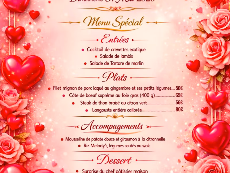 Fête Des Mères - 31 mai 2026 - Melody's Café, Le Lamentin