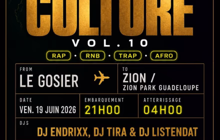 Rap Culture Vol.10 - 19 juin 2026 - zion park, Le Gosier
