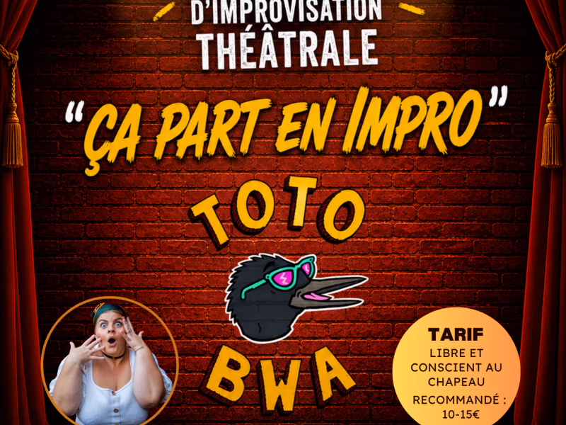 Spectacle D'Improvisation Théâtrale "ca Part ... - 15 mai 2026 - Brasserie Toto Bwa, Baie-Mahault, Gua..., Baie-Mahault