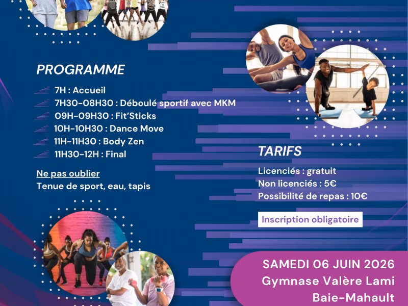 Marathon Fitness Challenge Intergénérationnel - 6 juin 2026 - Gymnase Valère Lamie, Baie-Mahault