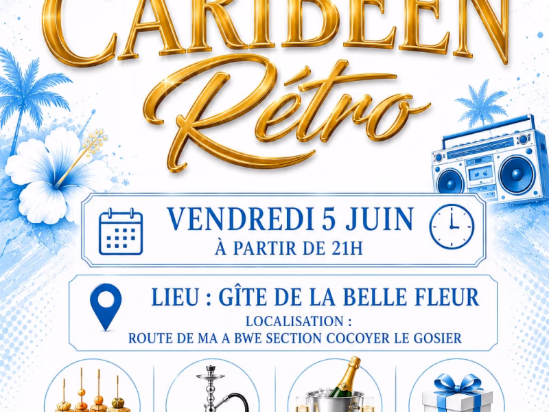 Caribéen Rétro - 5 juin 2026 - Gîte de la Belle Fleur, Le Gosier
