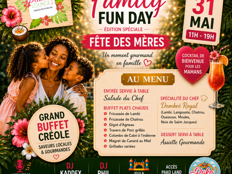 Family Funday - Special Fete Des Meres - 31 Mai... - 31 mai 2026 - Jardins de Pako, Baie-Mahault