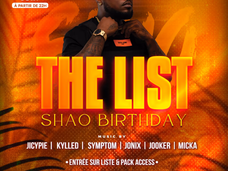 The List - 12 juin 2026 - Le Beverly, Baie-Mahault