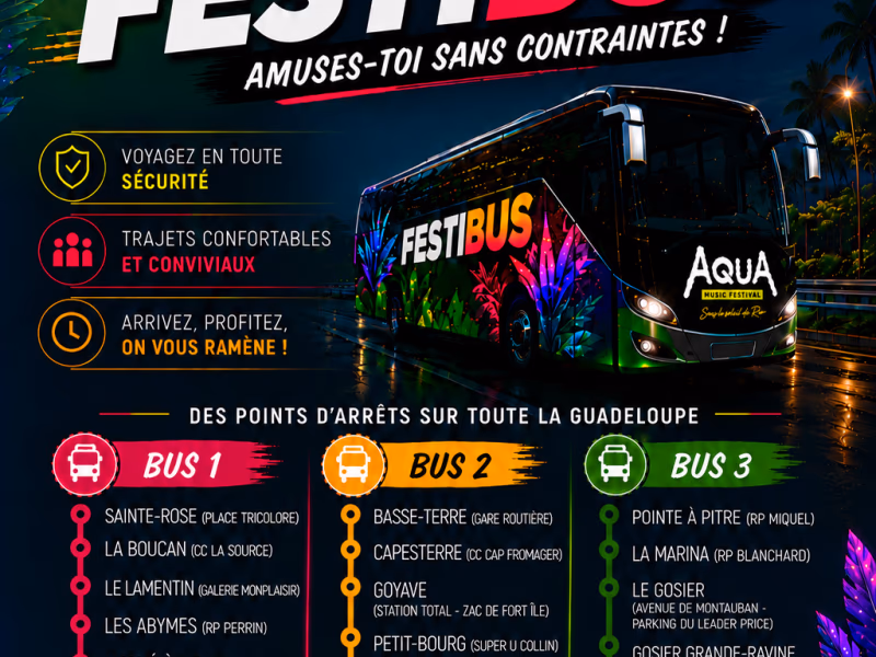 Festibus - 1 août 2026 - Saint-François, Saint-François