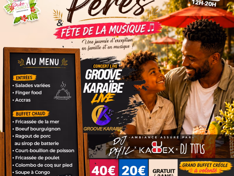 Family Funday - Fête Des Pères Et De La Musiq... - 21 juin 2026 - Jardins de Pako, Baie-Mahault