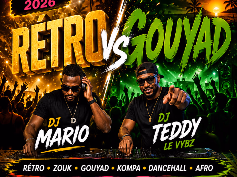 Rétro Vs Gouyad - 1 août 2026 - Le Vybz, Le Lamentin