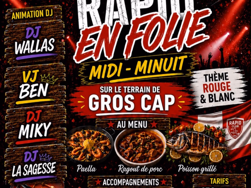 Rapid En Folie - 4 juillet 2026 - Terrain de Gros Cap, Petit-Canal