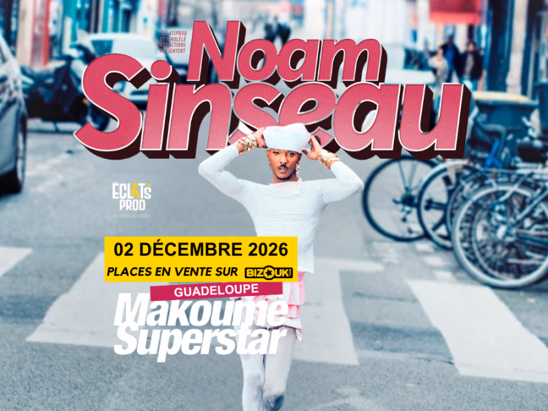 Spectacle De Noam Sinseau En Guadeloupe - 2 décembre 2026 - CINE THEATRE LE LAMENTIN, Le Lamentin