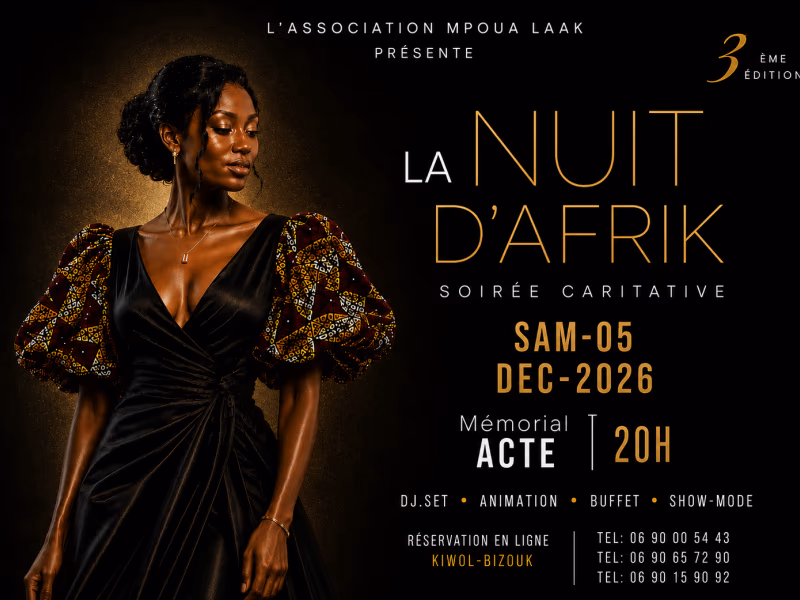 La Nuit D'Afrik - 5 décembre 2026 - Mémorial ACTe, Pointe-à-Pitre