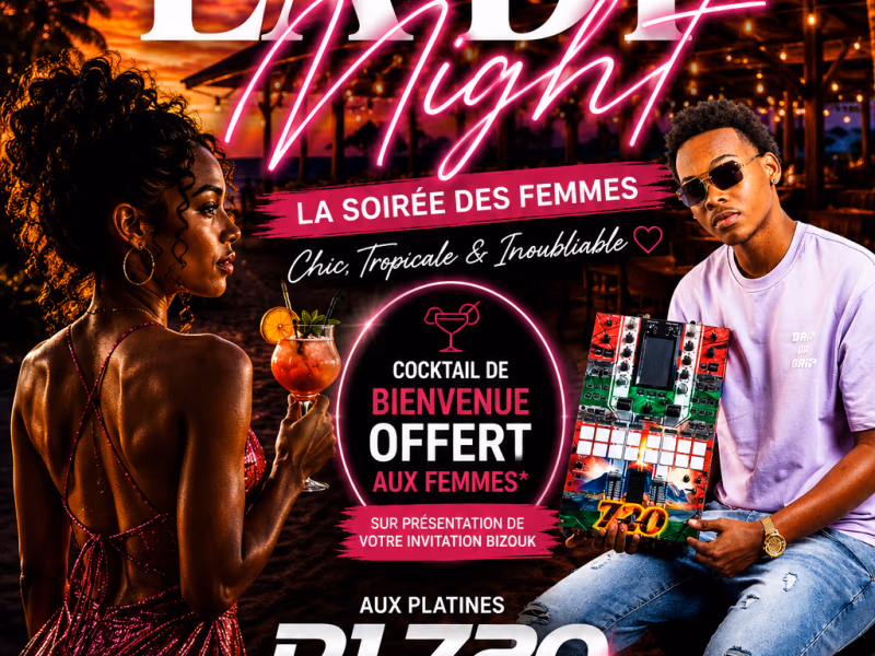 👠 Lady Night – Simaho Beach - 15 juillet 2026 - Simaho Beach, Vieux-Habitants