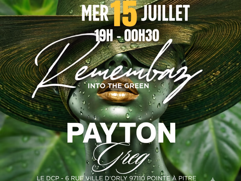 Remembaz Party - 15 juillet 2026 - Restaurant Le DCP, Pointe-à-Pitre