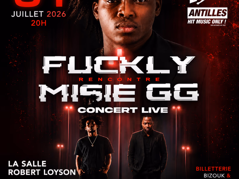 Fuckly En Concert - 31 juillet 2026 - Salle Robert LOYSON, Le Moule