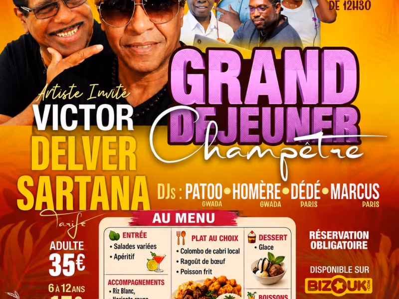 Grand Déjeuner Champêtre - 9 août 2026 - Espace conviviale, Capesterre-Belle-Eau