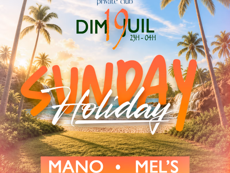 Sunday Holiday - 19 juillet 2026 - Dubaï club, Pointe-à-Pitre