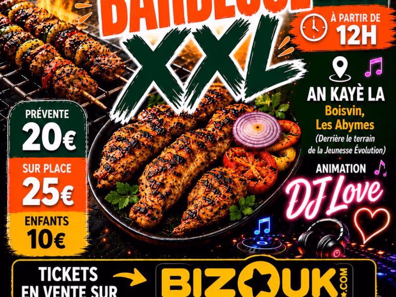Barbecue Xxl - 9 août 2026 - AN KAYE LA, Les Abymes