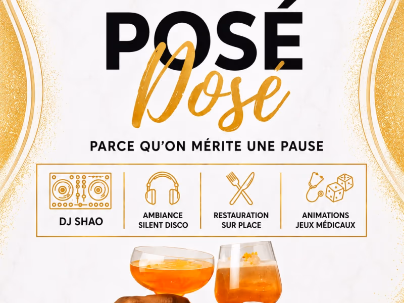 Posé Dosé Afterwork Paramedicaux - 12 septembre 2026 - Espace sport santé Karribean Health, Sainte-Anne