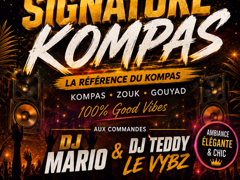 Signature Kompas - 19 septembre 2026 - Le Vybz, Le Lamentin