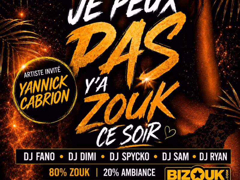 Je Peux Pas Y'A Zouk Ce Soir - 10 novembre 2026 - En Wayon La, Le Moule