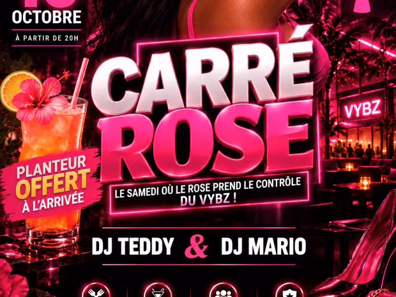 Carré Rose - 10 octobre 2026 - Le VYBZ, Le Lamentin
