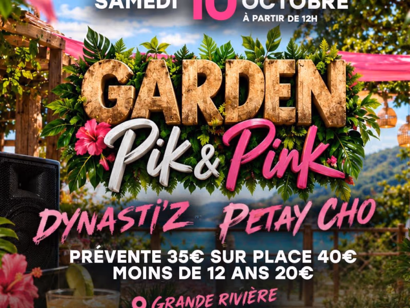 Garden Pik & Pink - 10 octobre 2026 - Grande Rivière, Vieux-Habitants