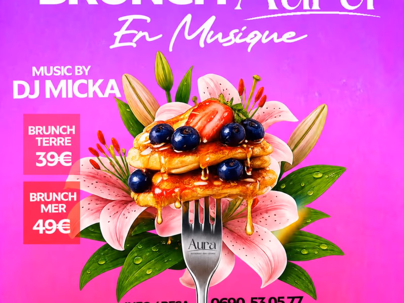 Brunch'Aura En Musique - 27 septembre 2026 - AURA RESTAURANT BAR LOUNGE, Pointe-à-Pitre