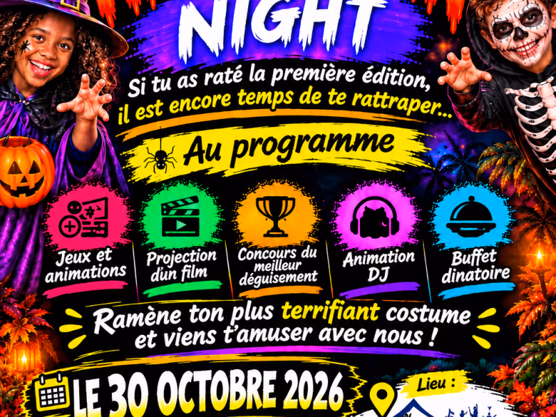 Halloween Night - 30 octobre 2026 - Espace Karukera Vie Sociale, Les Abymes