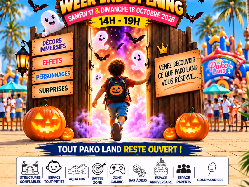 Dimanche 18 - Pako'Ween Experience - Grand Opening - 18 octobre 2026 - Jardins de Pako, Baie-Mahault