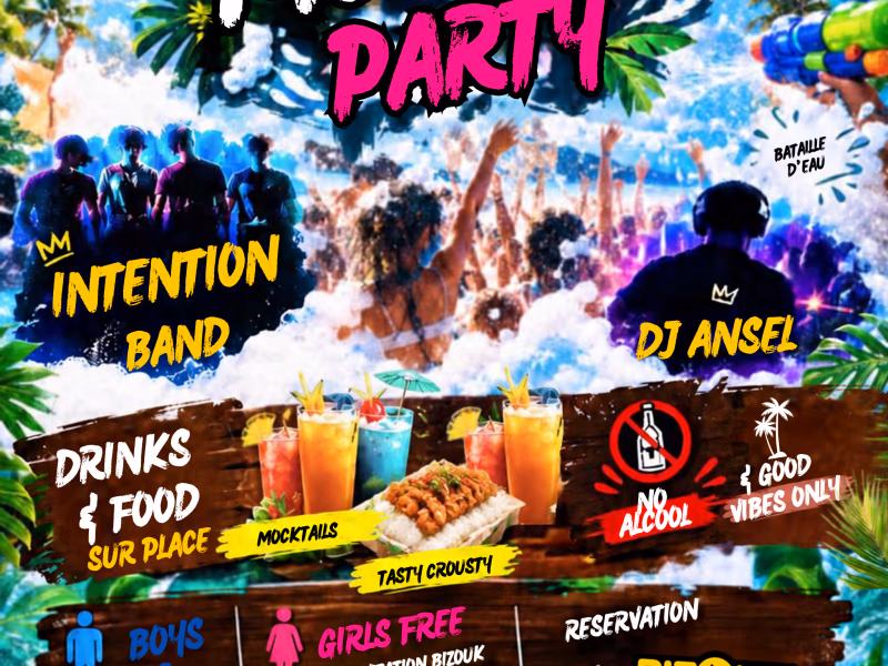 Tropical Mousse Party - 17 octobre 2026 - Parc Pirates, Le Marigot