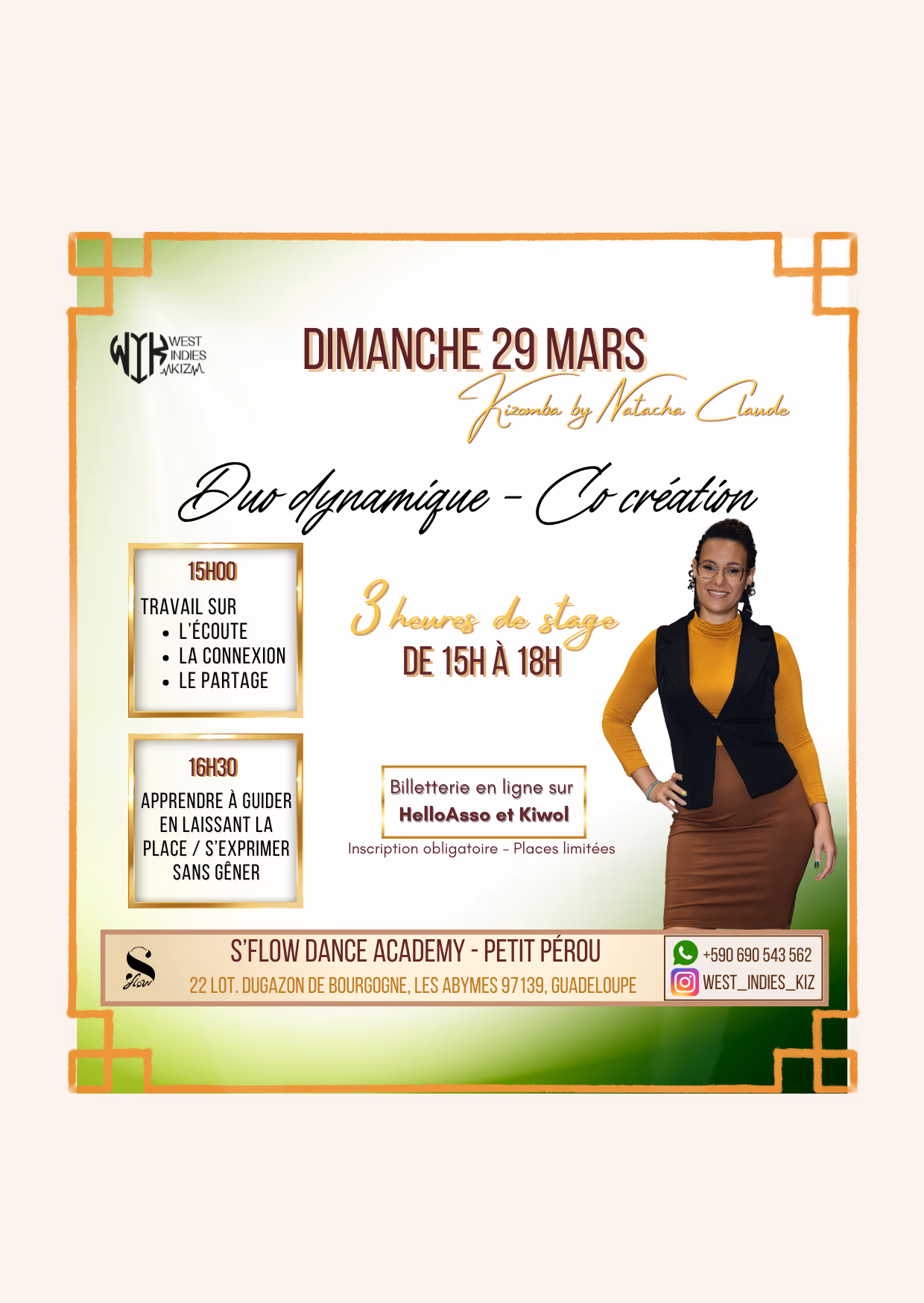 Stage de Kizomba 'Duo dynamique - co création