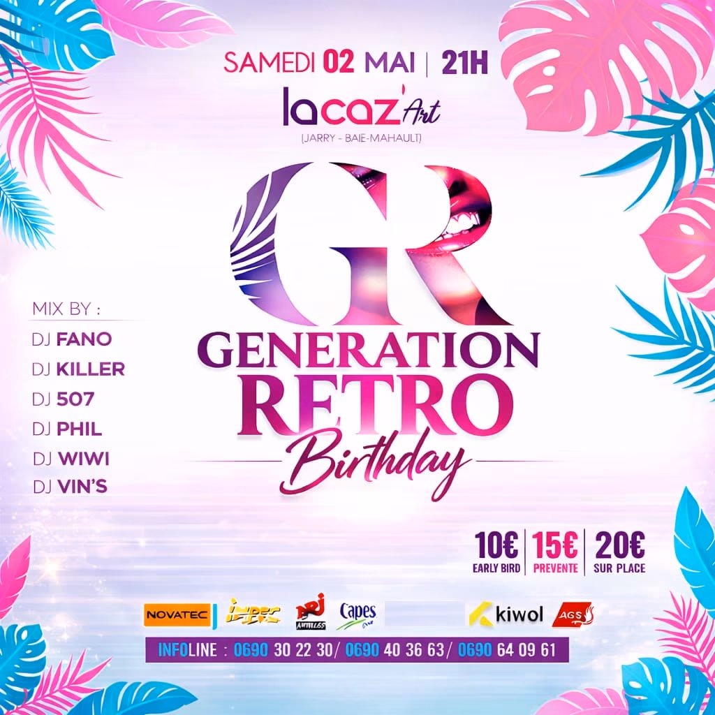 GÉNÉRATION RÉTRO – BIRTHDAY PARTY