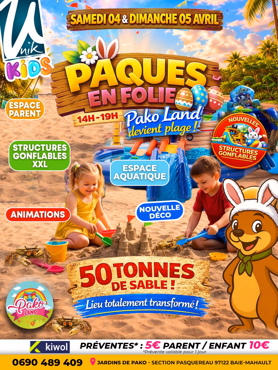 Pako Land - PAQUES EN FOLIE - 04 et 05 Avril 2026 - 4 avril 2026 - Jardins de Pako, Baie-Mahault
