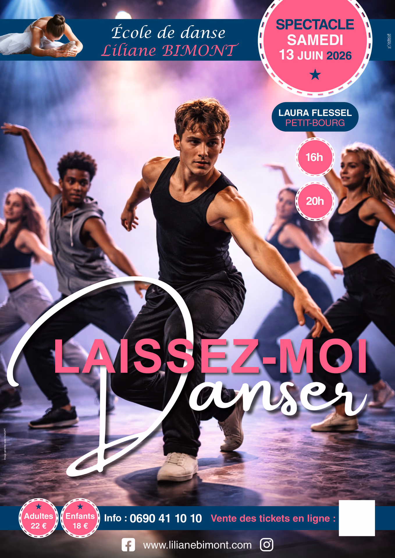 LAISSEZ MOI DANSER - 13 juin 2026 - PALAIS DES SPORTS  LAURA FLESSEL, Petit-Bourg
