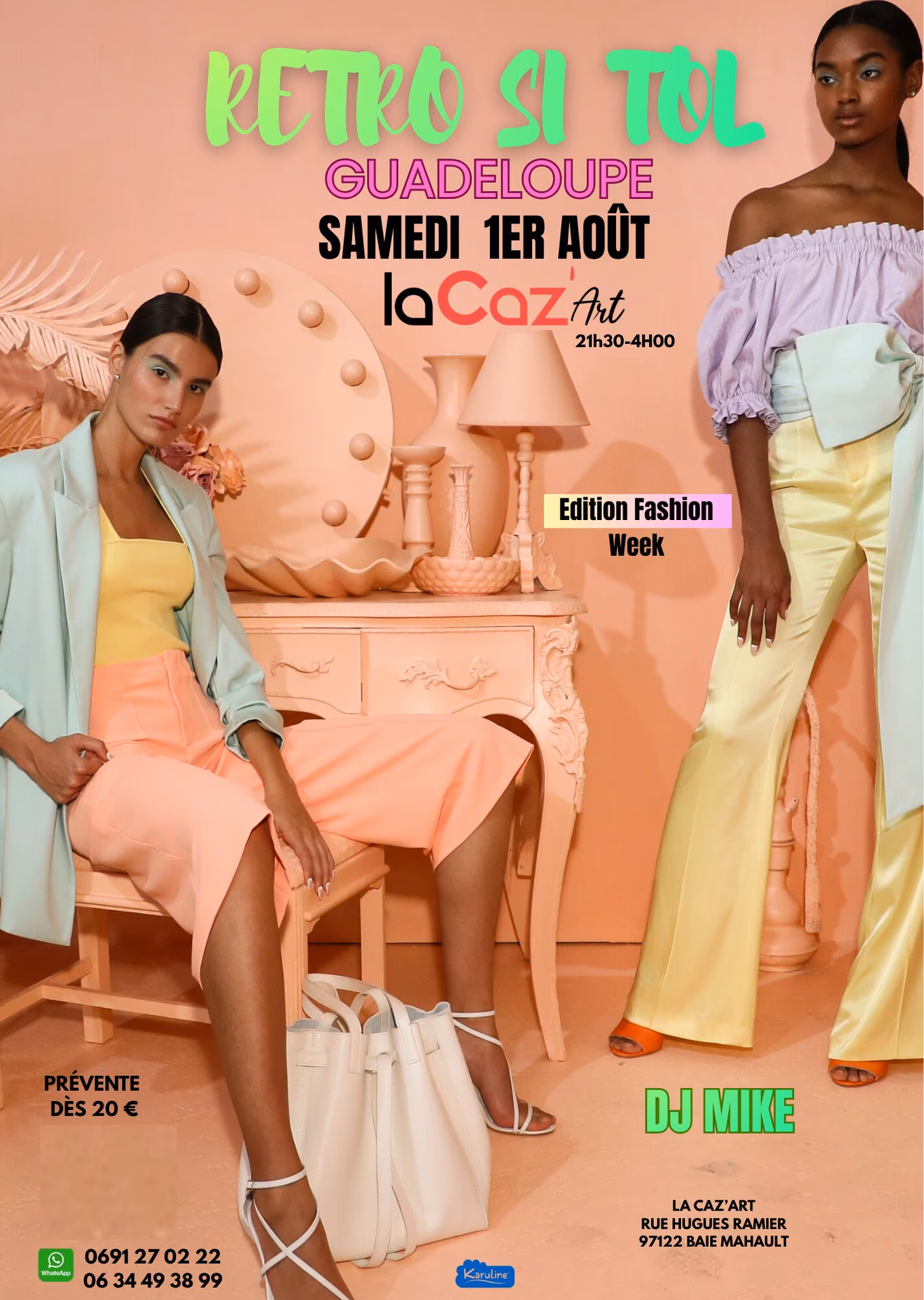 RETRO SI TOL GUADELOUPE DJ MIKE À LACAZ'ART - 1 août 2026 - LA CAZ'ART, Baie-Mahault